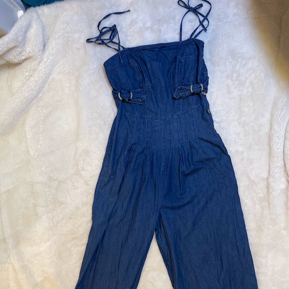 Free People Denim Romper